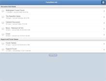 Tablet Screenshot of forestfans.net